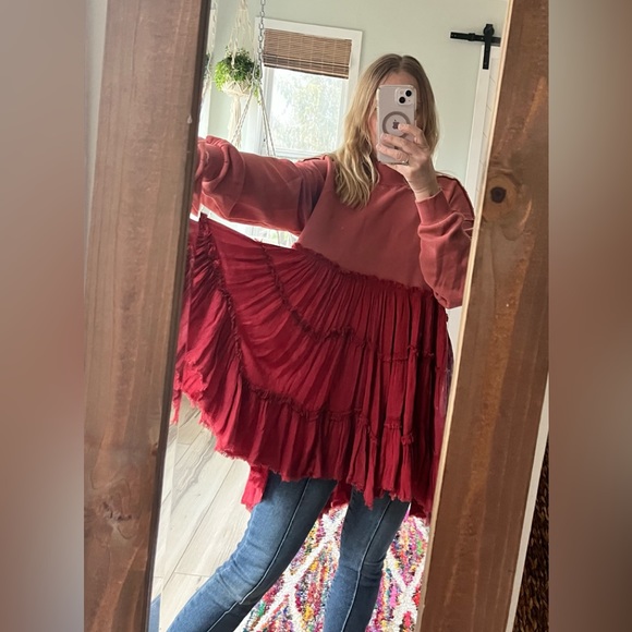 Free People Pixie sweatshirt in Rose Smoke Size XS - Picture 6 of 8